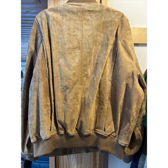 Landing Leather Men’s XXL Brown Suede LS Full Zip Leather Jacket - Picture 11 of 13